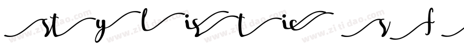 Stylistic SF Bold字体转换